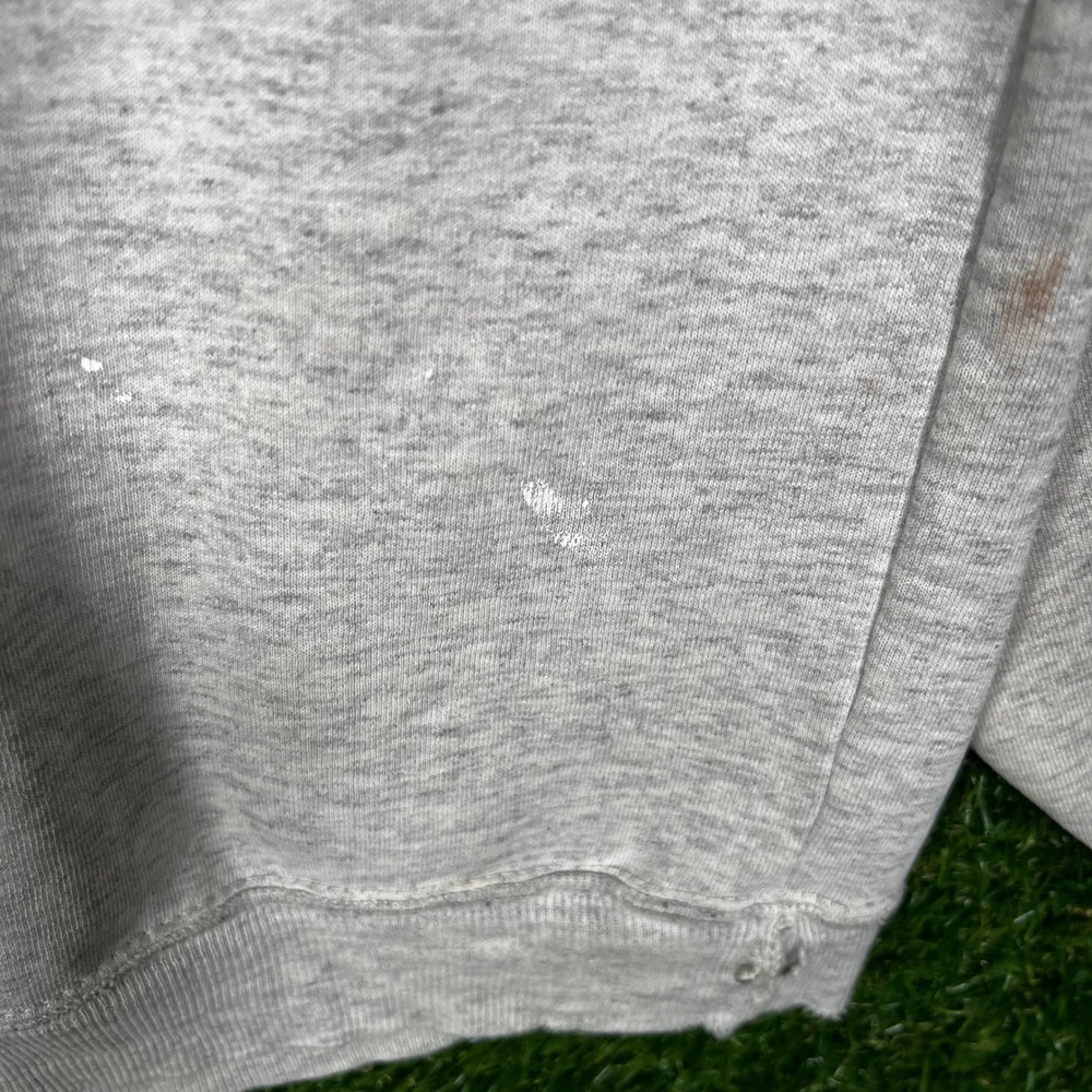 Vintage AU Sportswear 1994 Wolf Graphic Quarter Zip Sweatshirt‎ Mens XL Gray USA - Picture 7 of 13